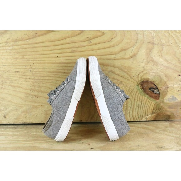 Superga Sneakers Gray Women's Size 8.5 Wool Blend Classic Low Top Athletics Shoe - Picture 6 of 9